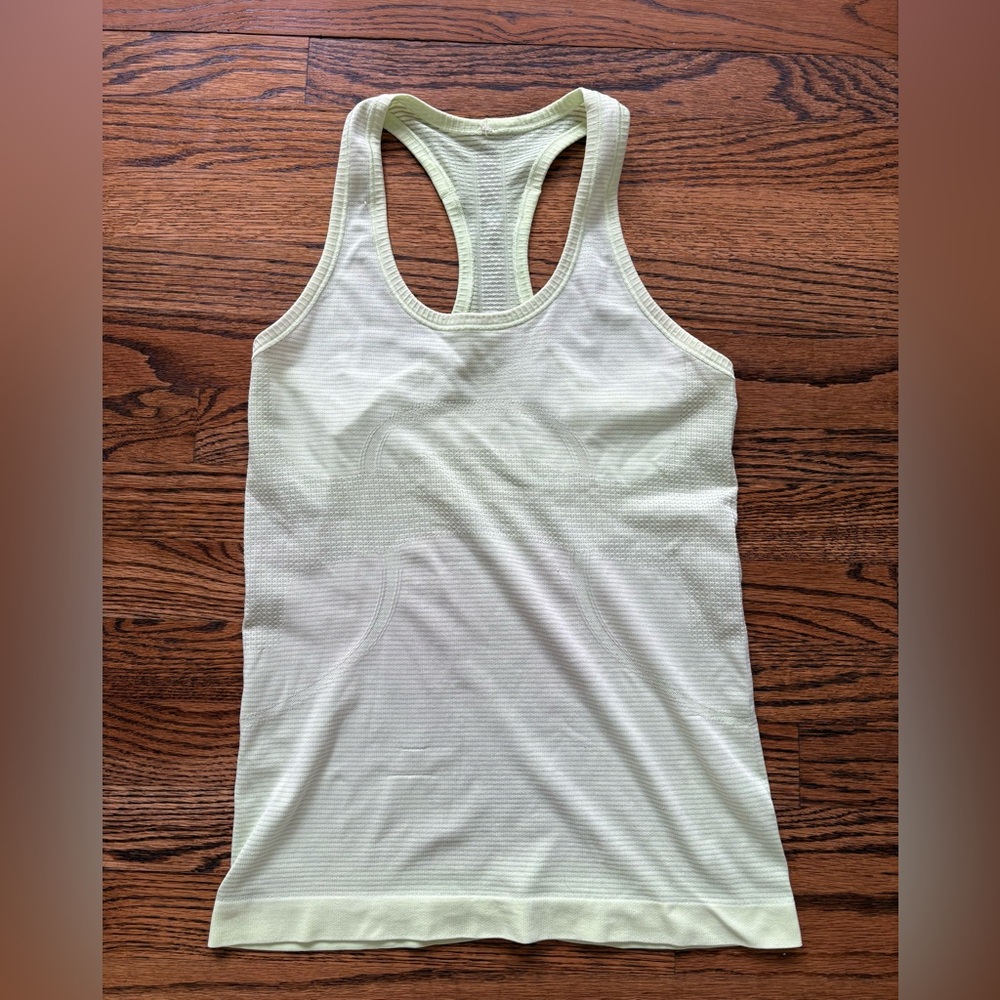 Lululemon Athletica Light Yellow Tank Top